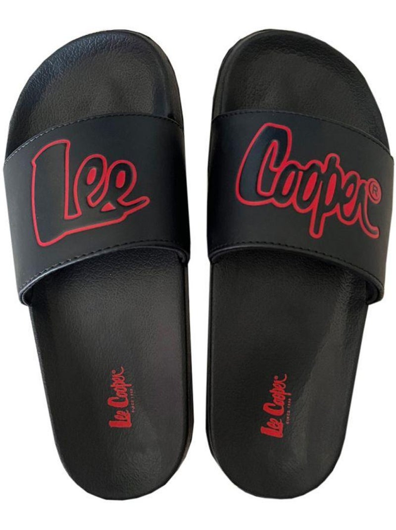 Claquettes - lee cooper Noir Rouge - Kiabi