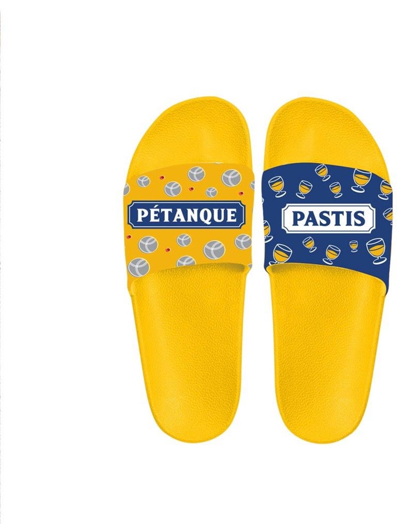 Claquettes - Pétanque Jaune - Kiabi