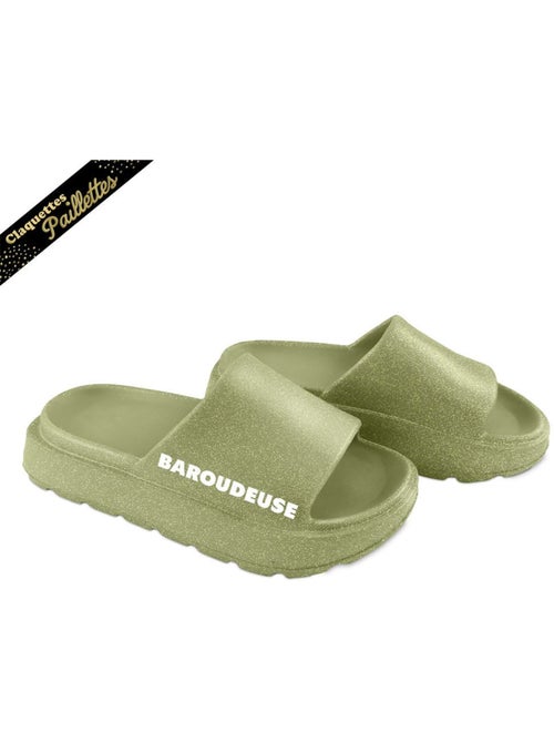 Claquettes à Paillettes - Baroudeuse - Kiabi Claquettes à Paillettes - Baroudeuse - Kiabi
