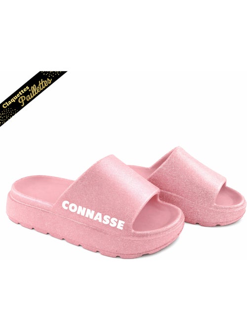 Claquettes à Paillettes - Connasse - Kiabi