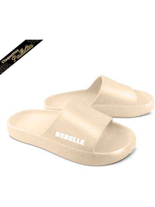 Claquettes à Paillettes - Enfant - Rebelle - Kiabi