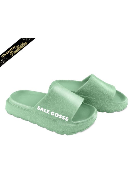 Claquettes à Paillettes - Sale Gosse - Kiabi Claquettes à Paillettes - Sale Gosse - Kiabi