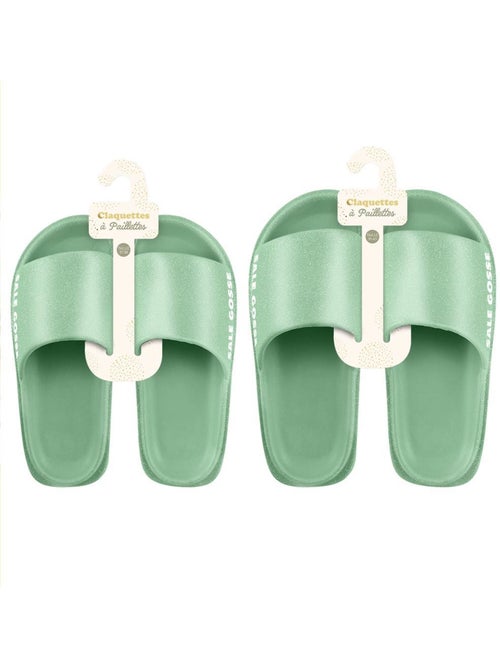 Claquettes à Paillettes - Sale Gosse - Kiabi Claquettes à Paillettes - Sale Gosse - Kiabi