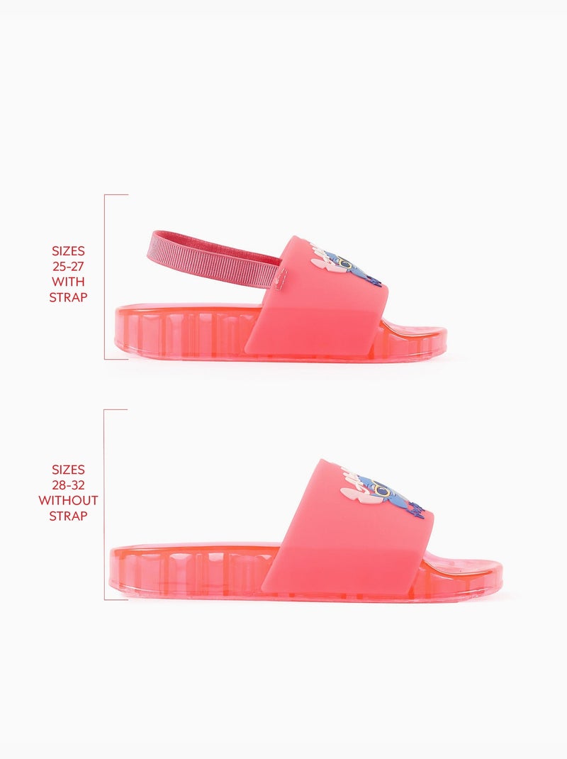Claquettes avec imprimé Stitch Rose - Kiabi