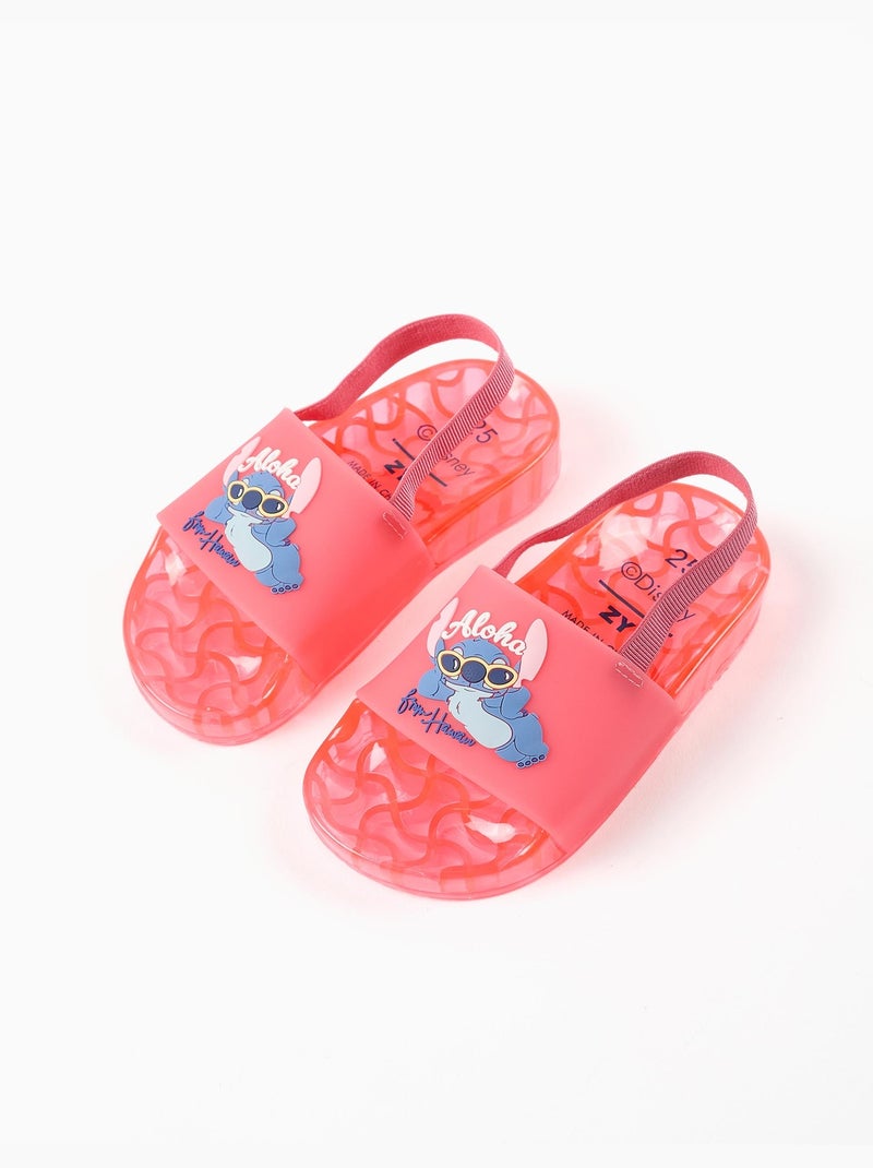 Claquettes avec imprimé Stitch Rose - Kiabi