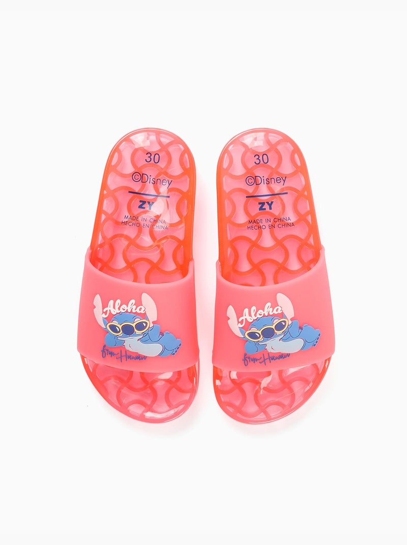 Claquettes avec imprimé Stitch Rose - Kiabi