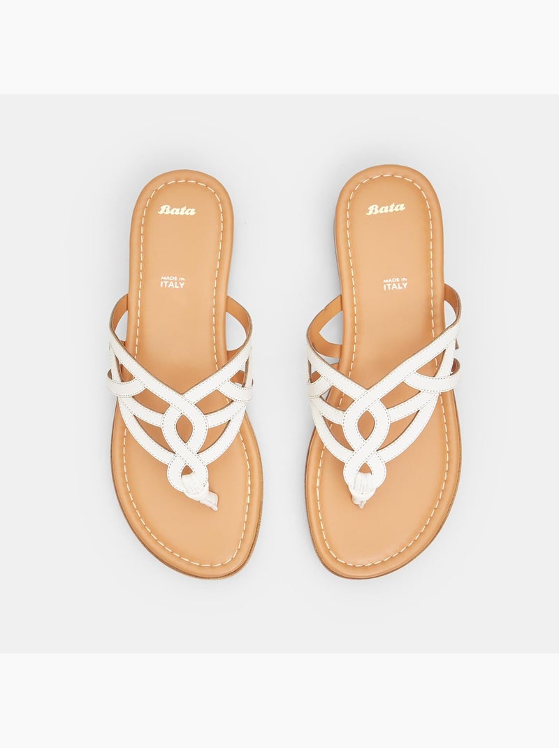 Claquettes Bata Blanc - Kiabi