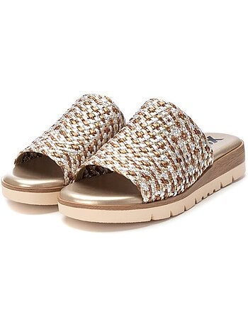 Claquettes Argent Femme XTI 143881