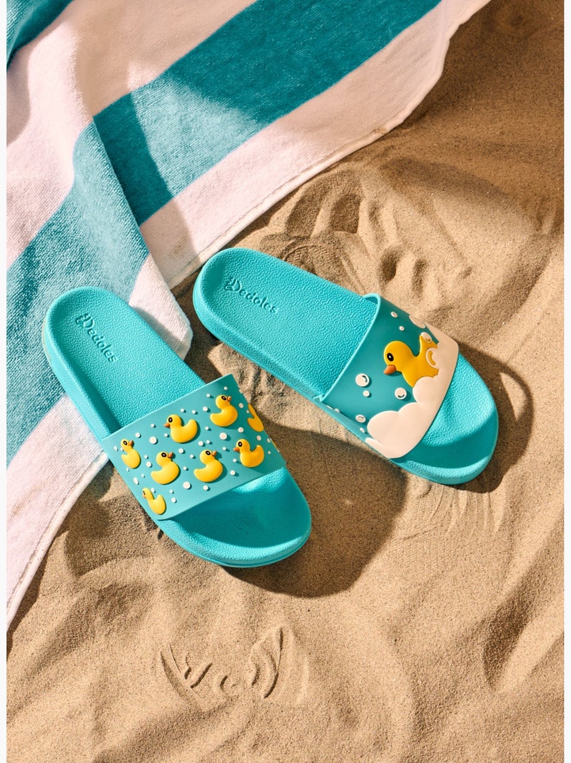 Claquettes Canards Flottants Bleu - Kiabi