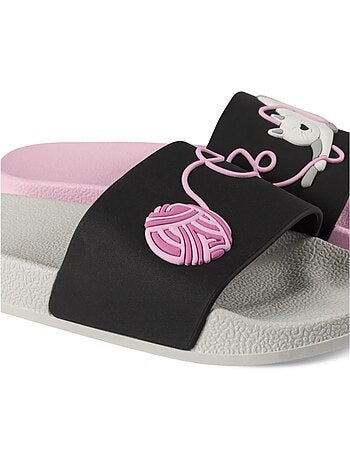 Claquettes Chat et Pelote de Laine