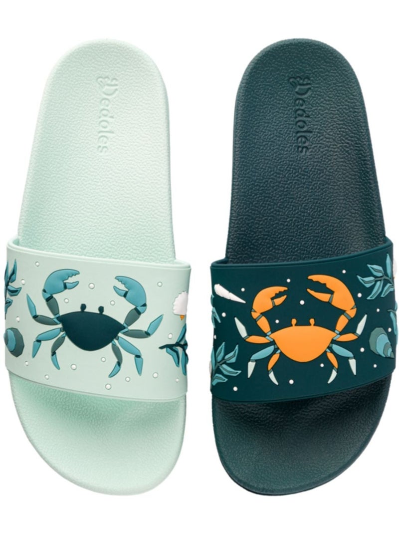 Claquettes Crabes de Mer Bleu - Kiabi