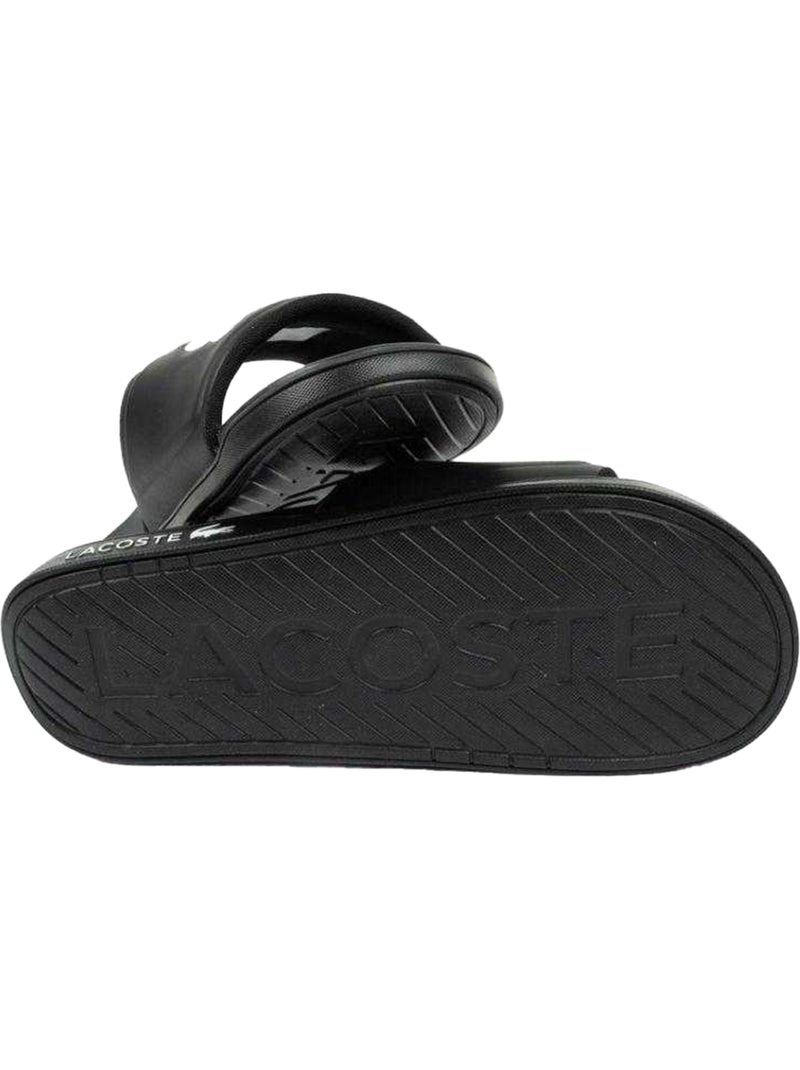 Claquettes croco dualiste - lacoste Noir - Kiabi