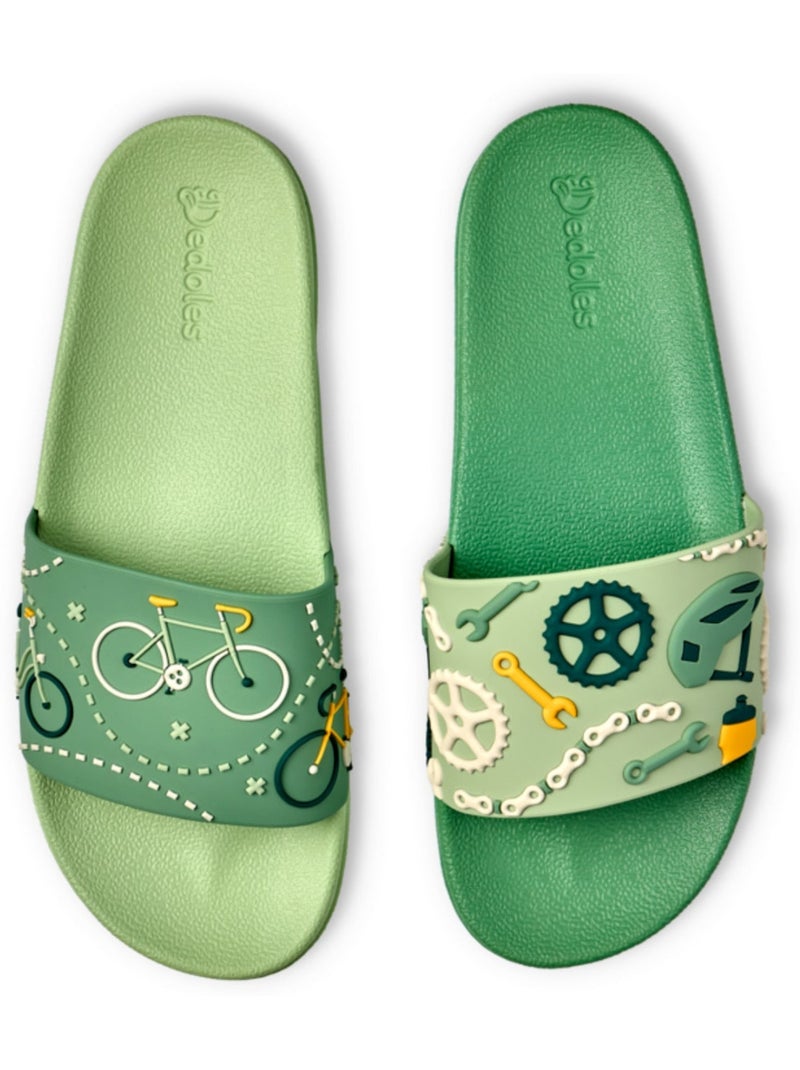Claquettes Cyclisme Vert - Kiabi