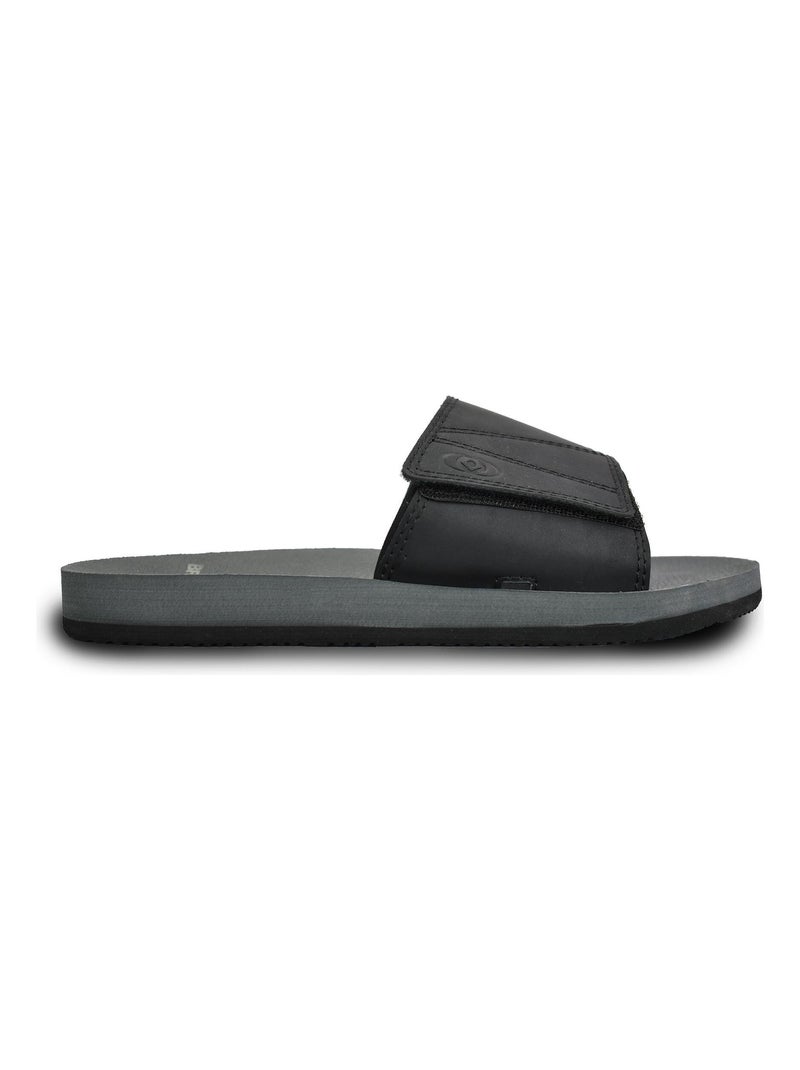 Claquettes de piscine  Brasileras pour homme semelle en gomme Noir - Kiabi