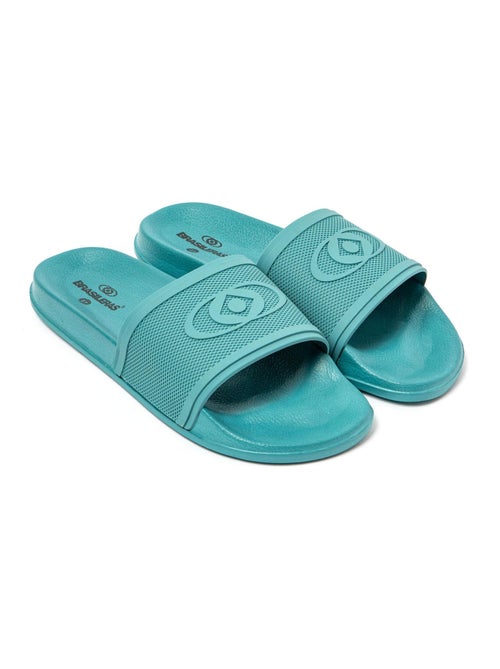 Claquettes de piscine Brasileras unisexes à semelle en gomme - Kiabi