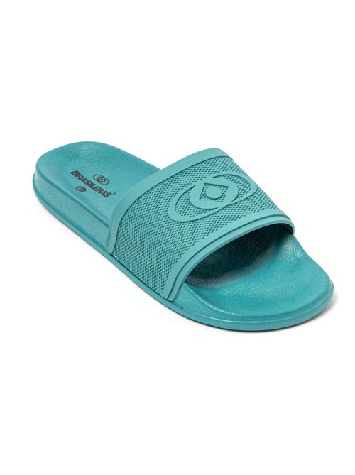 Claquettes de piscine Brasileras unisexes à semelle en gomme - Kiabi
