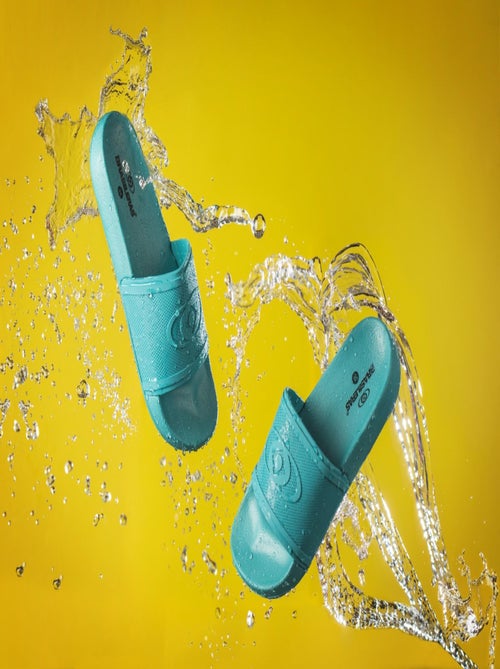 Claquettes de piscine Brasileras unisexes à semelle en gomme - Kiabi