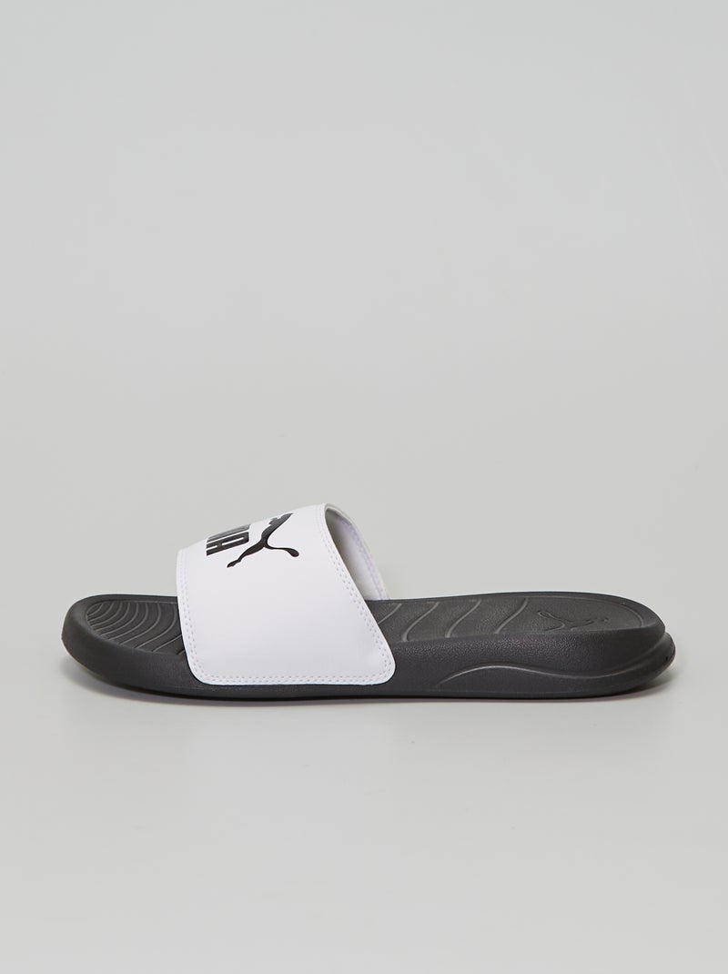Claquettes de piscine en plastique 'PUMA' blanc - Kiabi