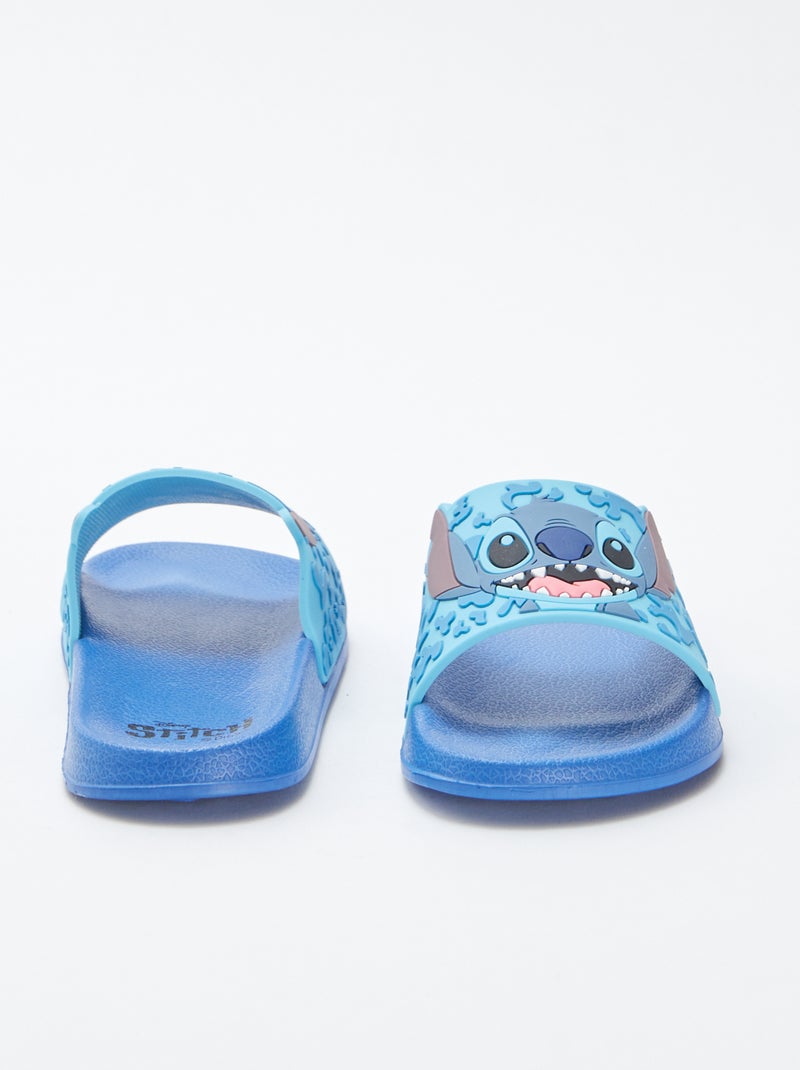 Claquettes de piscine 'Stitch' bleu - Kiabi