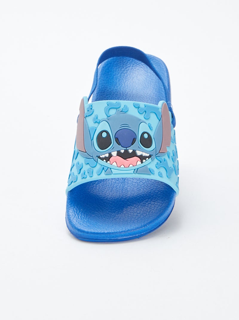 Claquettes de piscine 'Stitch' bleu - Kiabi