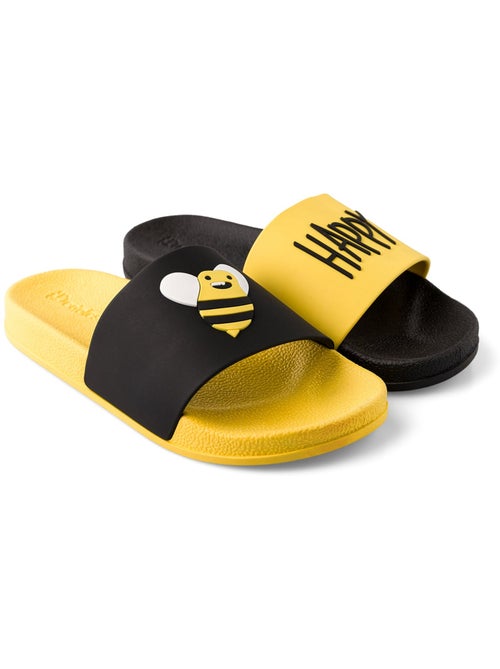 Claquettes Enfants Bee Happy - Kiabi Claquettes Enfants Bee Happy - Kiabi