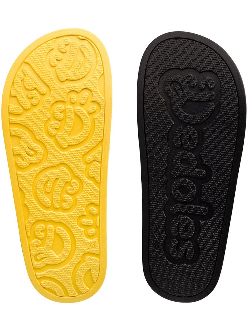 Claquettes Enfants Bee Happy Jaune - Kiabi