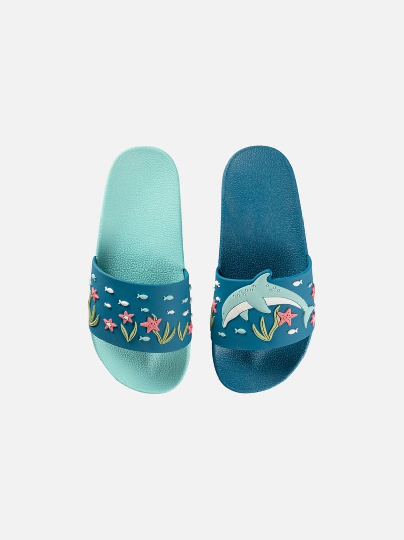 Claquettes Enfants Dedoles Dauphin Joyeux Bleu - Kiabi