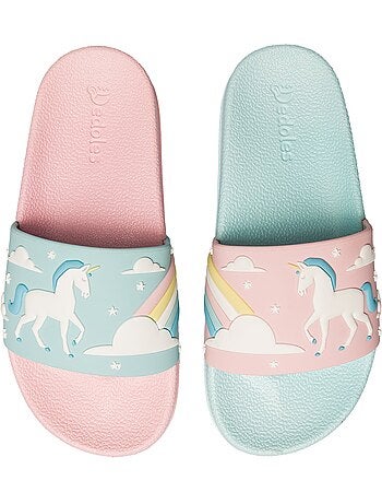 Claquettes Enfants Licornes & Arc-en-ciel