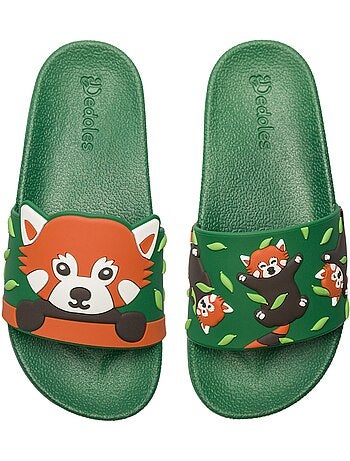 Claquettes Enfants Panda Roux