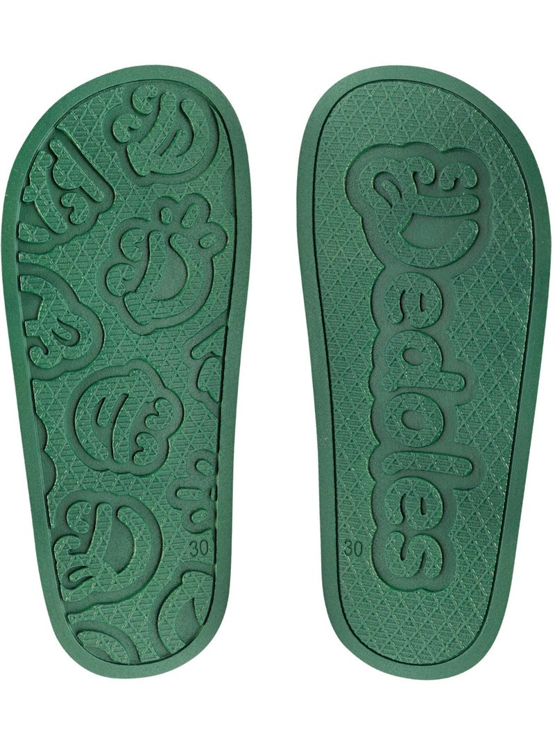 Claquettes Enfants Panda Roux Vert - Kiabi
