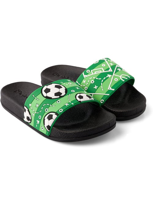 Claquettes Enfants Terrain De Football - Kiabi Claquettes Enfants Terrain De Football - Kiabi