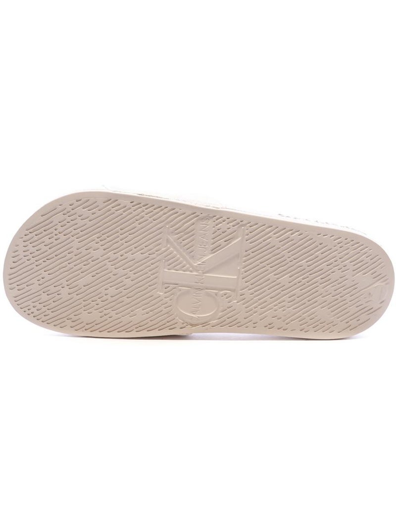 Claquettes Femme Calvin Klein Jeans Beige - Kiabi