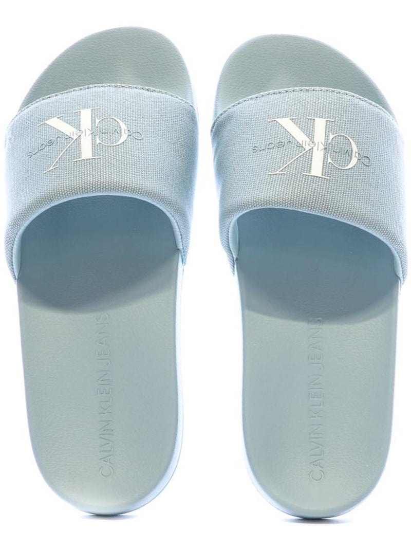 Claquettes Femme Calvin Klein Jeans Bleu - Kiabi
