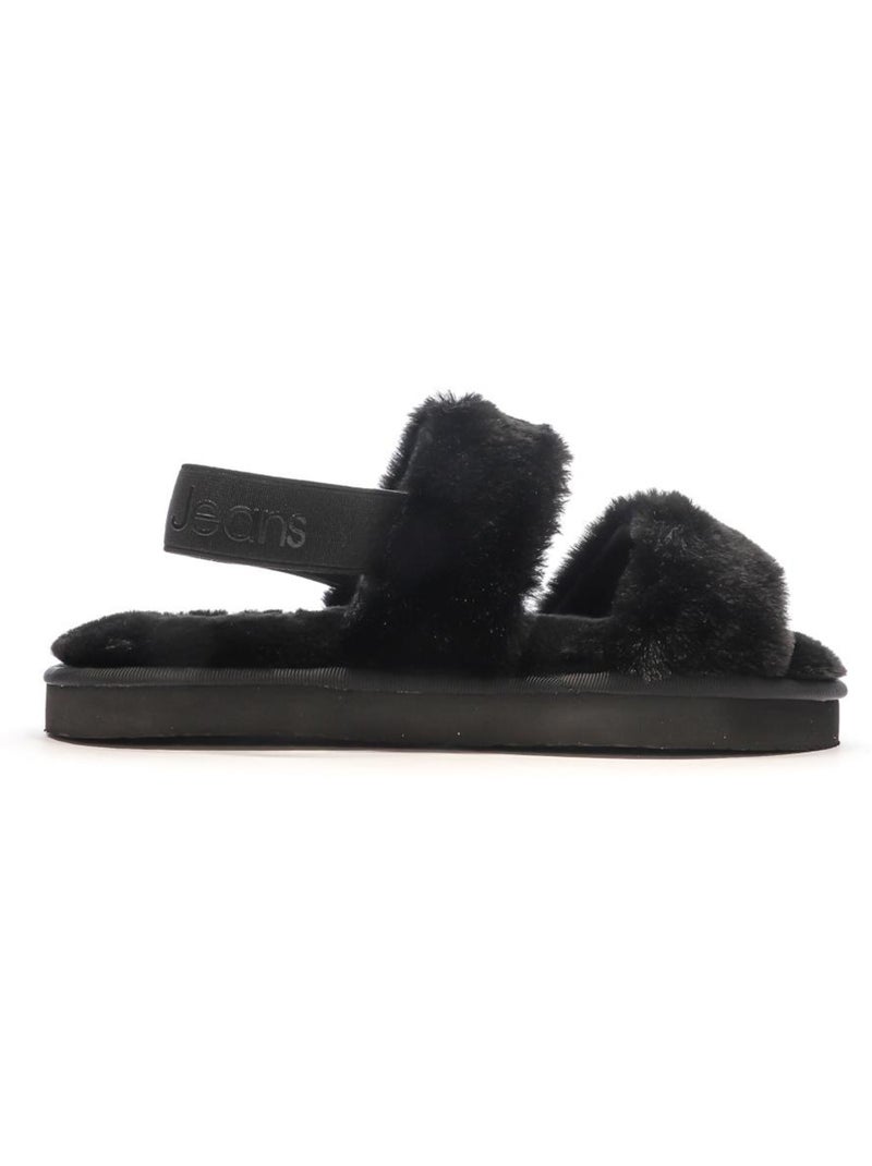Claquettes Femme Calvin Klein Jeans Home Noir - Kiabi