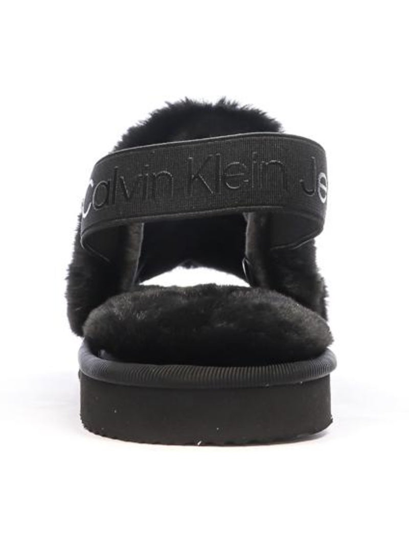 Claquettes Femme Calvin Klein Jeans Home Noir - Kiabi