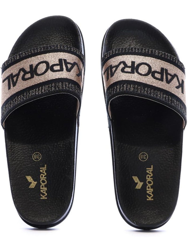 Claquettes femme kaporal Noir - Kiabi