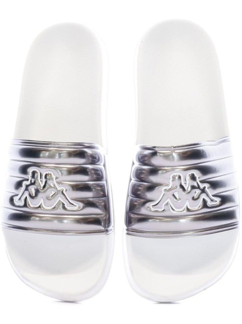 Claquettes Femme Kappa Argent - Kiabi