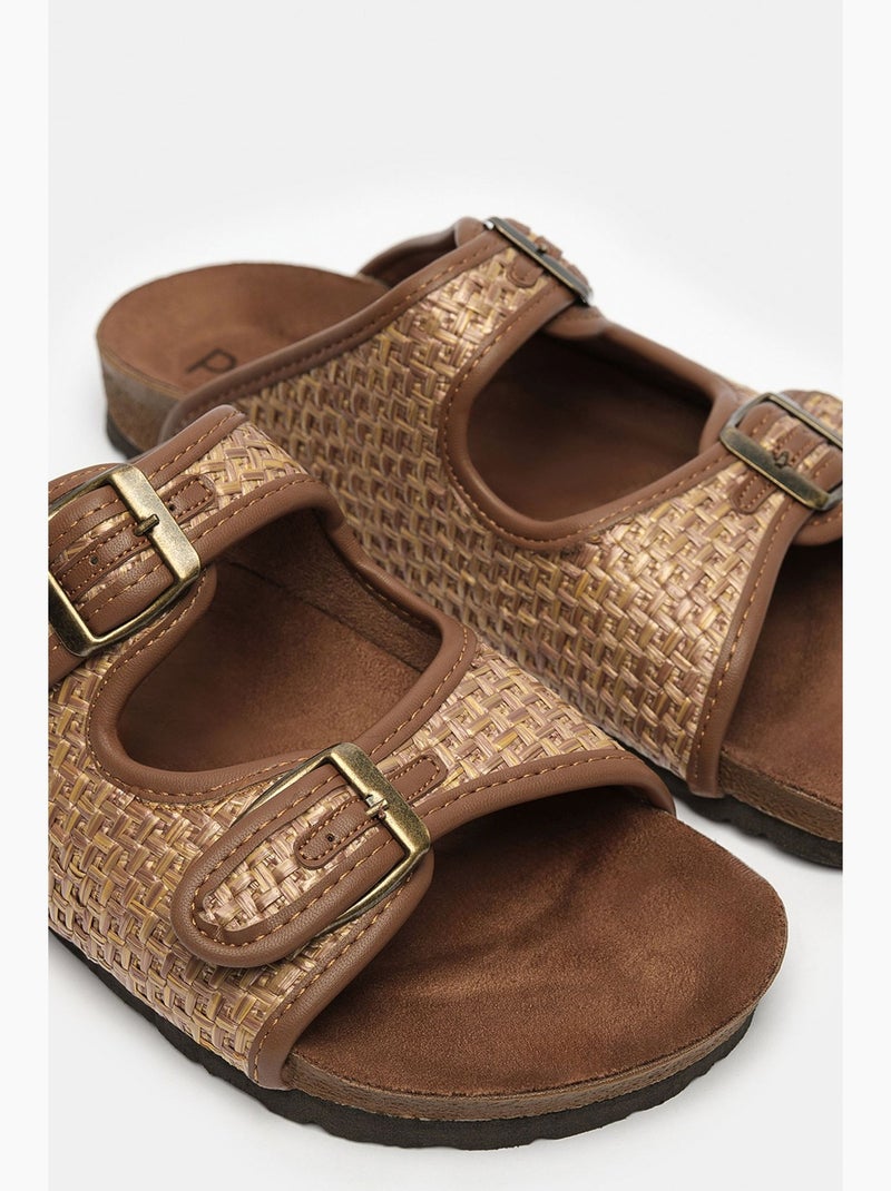 Claquettes femme pia penti Camel - Kiabi