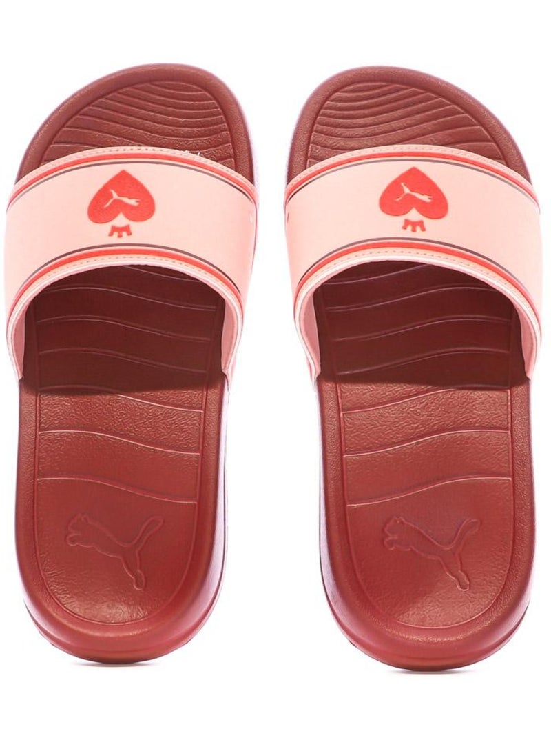 Claquettes Femme Puma Rouge - Kiabi