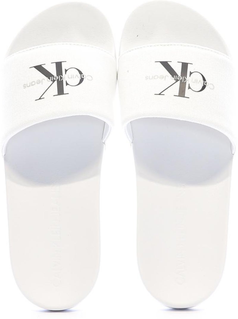 Claquettes Homme Calvin Klein Jeans Blanc - Kiabi