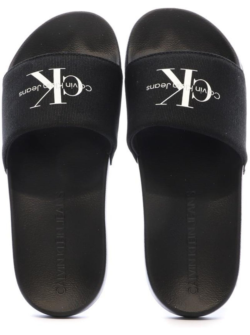 Claquettes Homme Calvin Klein Jeans Noir - Kiabi