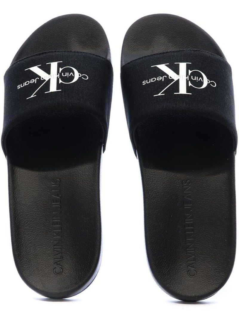 Claquettes Homme Calvin Klein Jeans Noir - Kiabi