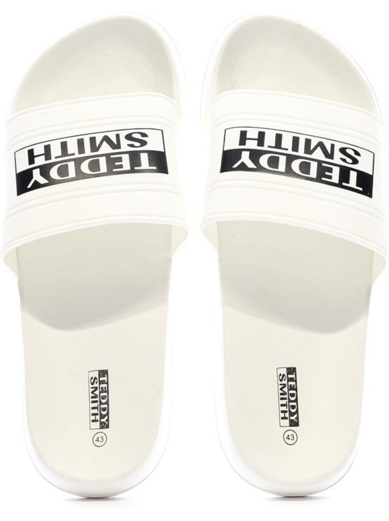 Claquettes Homme Teddy Smith Blanc - Kiabi