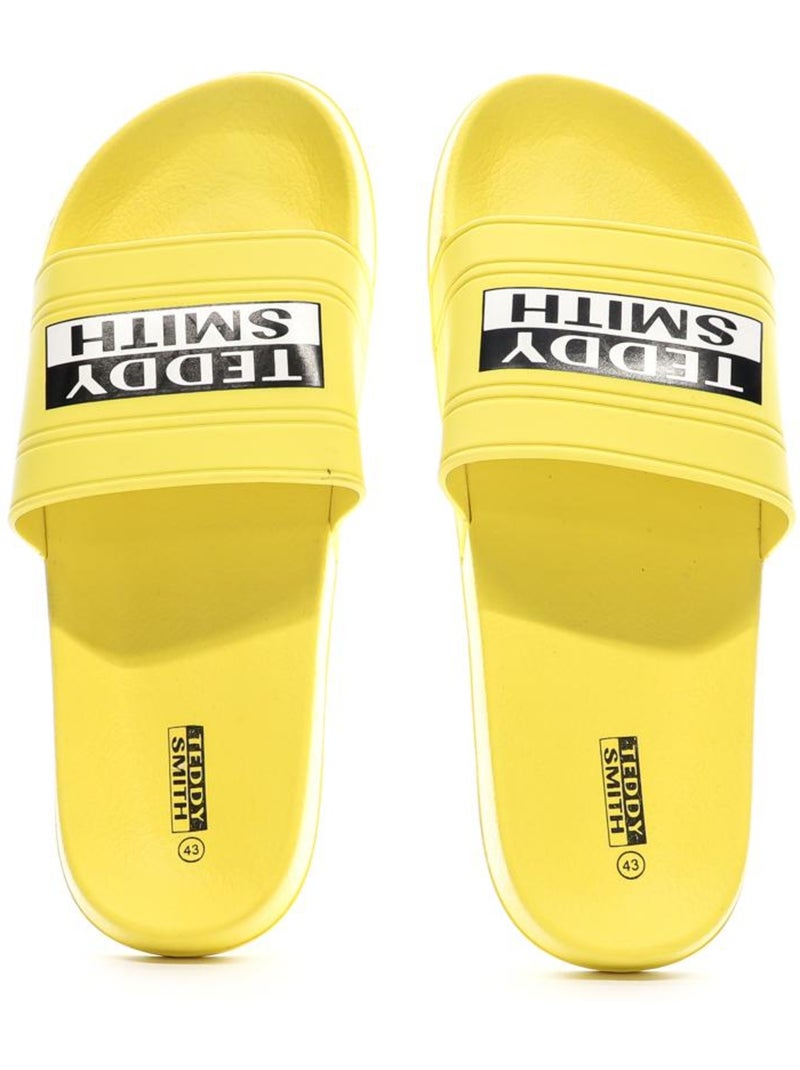 Claquettes homme teddy smith Jaune - Kiabi