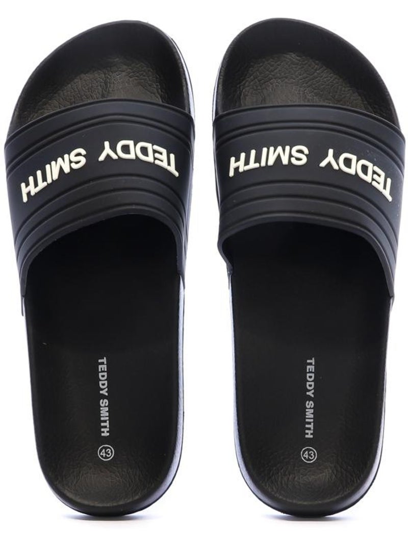 Claquettes Homme Teddy Smith Noir - Kiabi