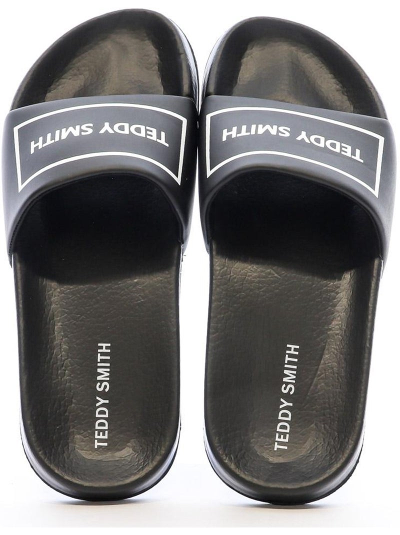Claquettes Homme Teddy Smith Noir - Kiabi