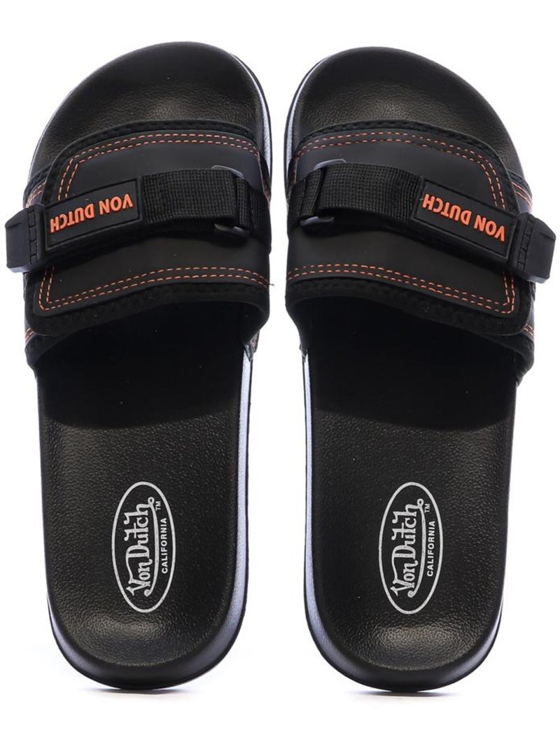 Claquettes Homme Von Dutch Noir - Kiabi