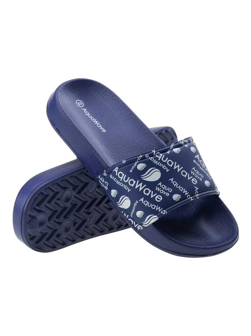 Claquettes miri - aquawave Bleu Bleu marine Blanc - Kiabi