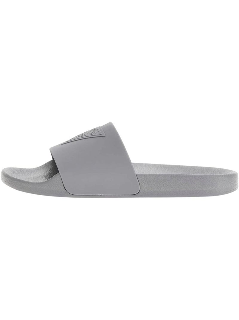 Claquettes motif/style logo - guess Gris - Kiabi