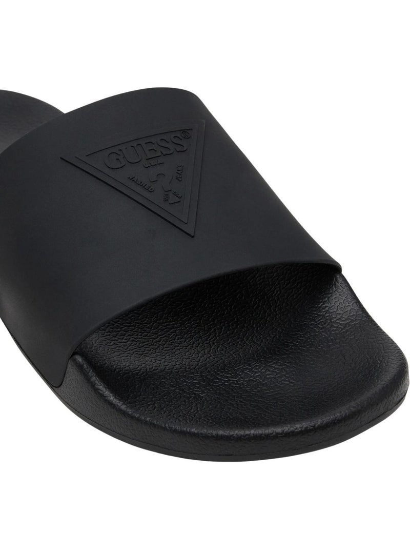 Claquettes motif/style logo - guess Noir - Kiabi